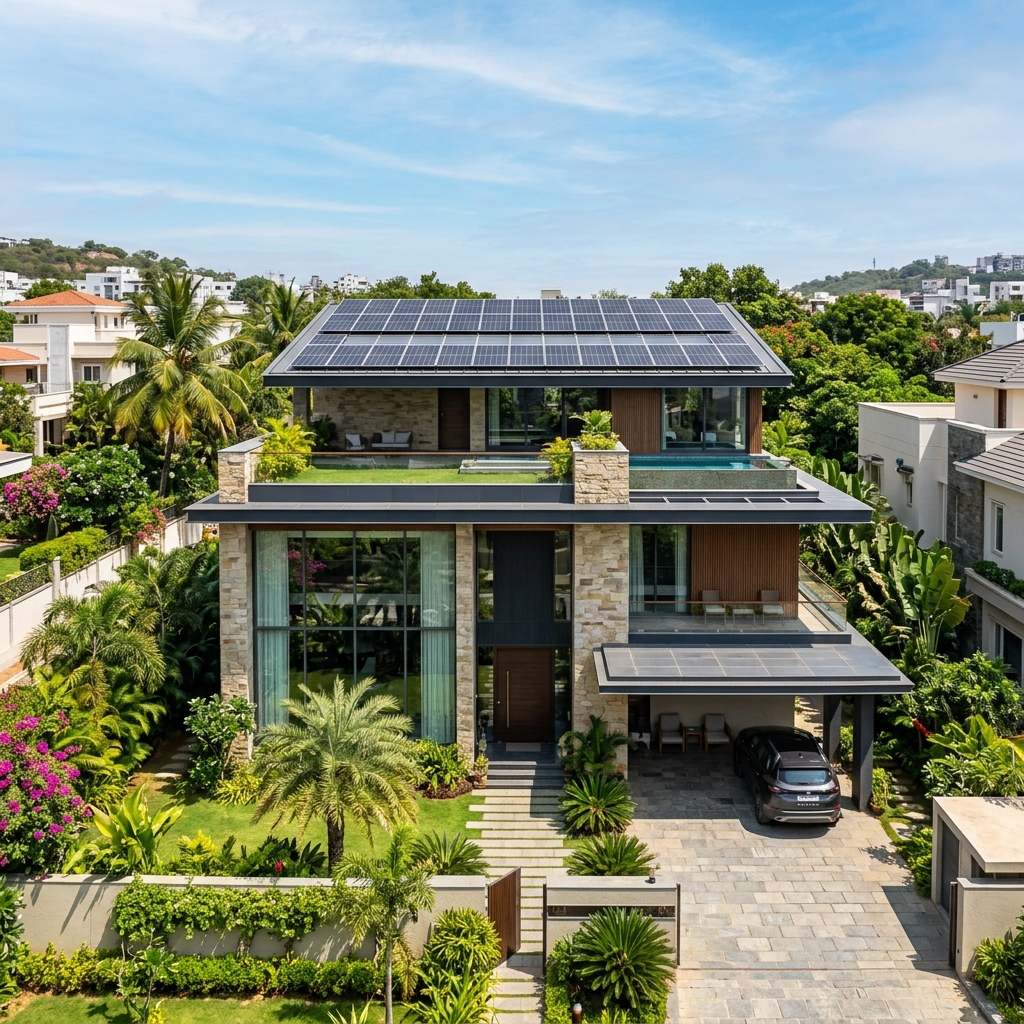 Residential Solar Installation by Greensurya Solar
